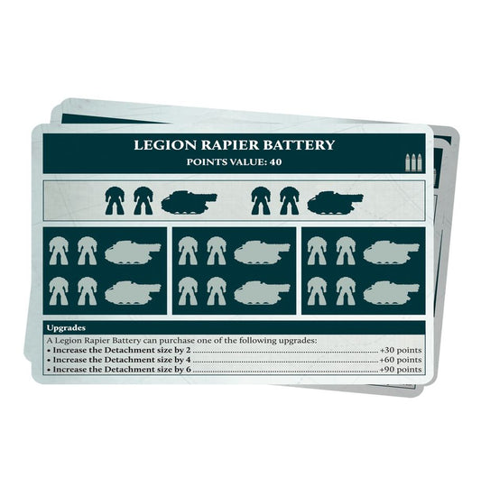Tarjetas de Datos y Formaciones: Legiones Astartes (Inglés)