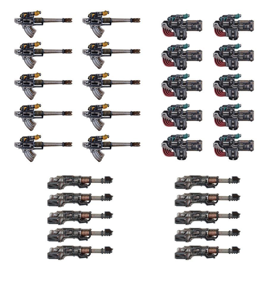 Set de Armas Pesadas: Cañon Laser, Cañon Automatico y Culebrina Volkita