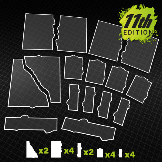 Glasspack Footprints Básicos 11 edición Wh40k compatibles