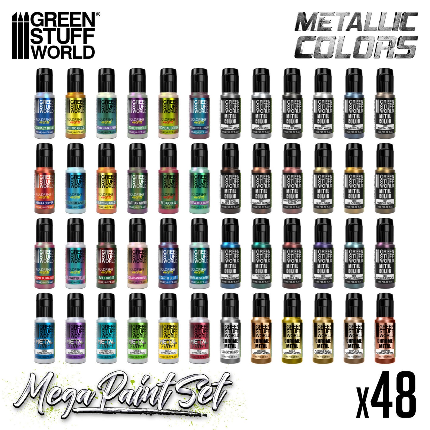Mega Set de Pinturas Metalicas