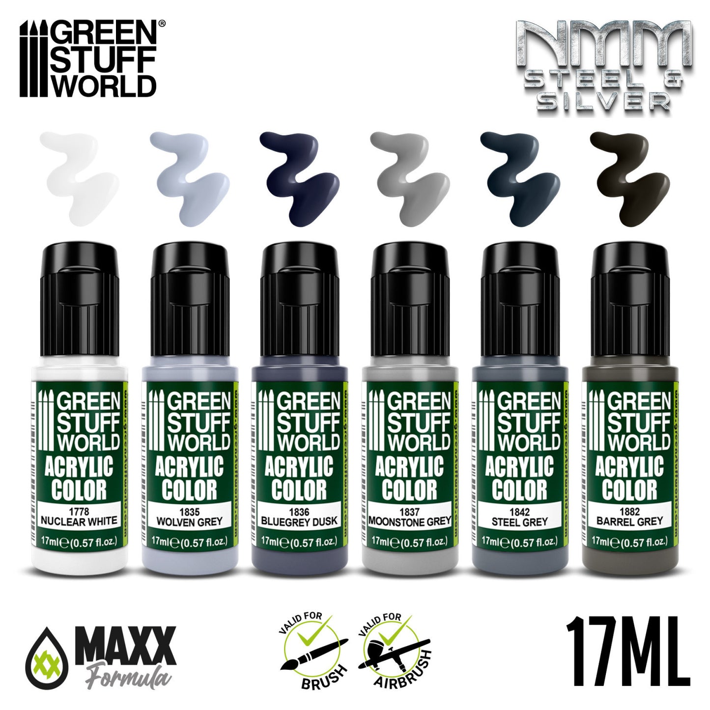 Set Pintura - MNM Plata y Acero