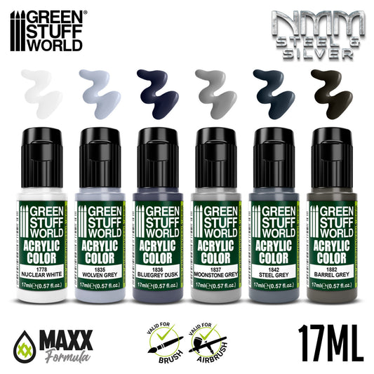 Set Pintura - MNM Plata y Acero