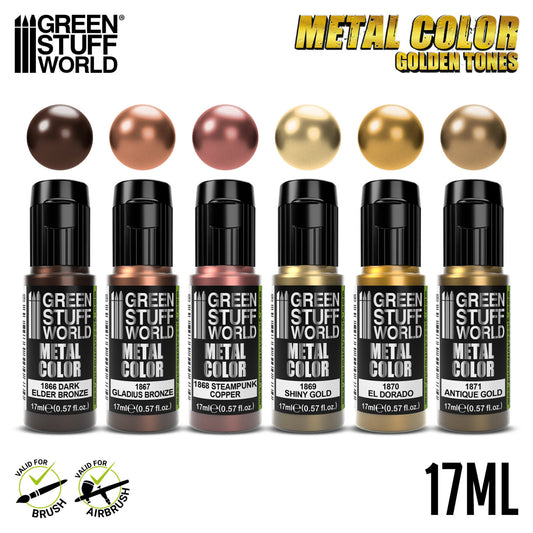 Set Pinturas Metalicas - Oro