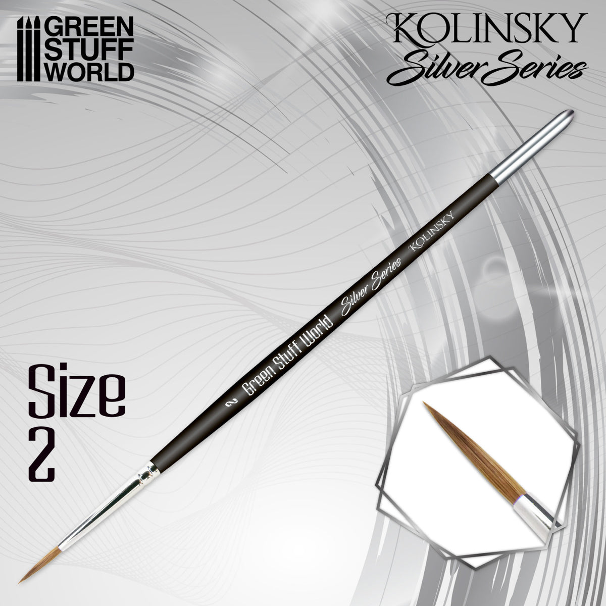 SILVER SERIES Pincel Kolinsky - 2