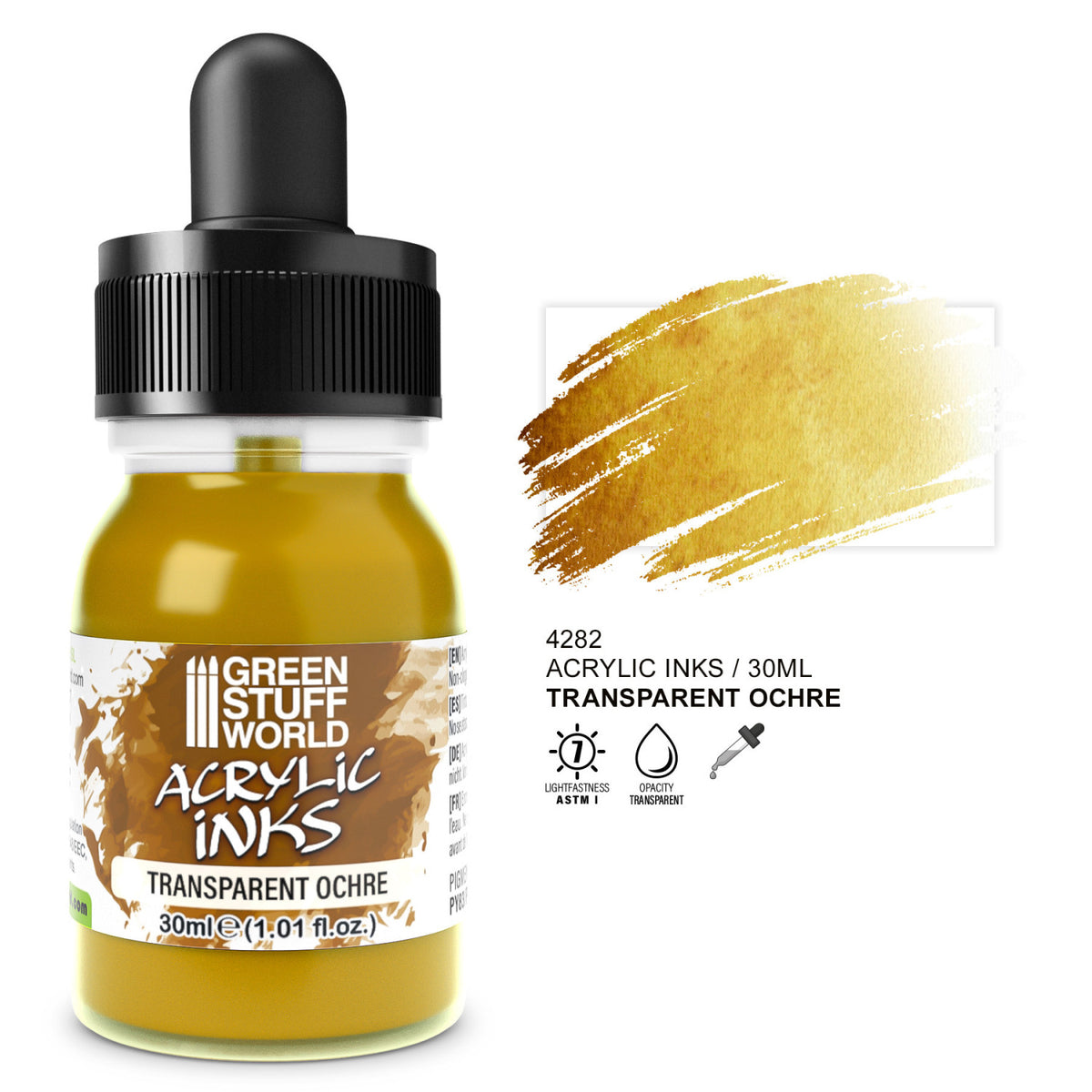 Tinta Acrilica Transparente - Ocre