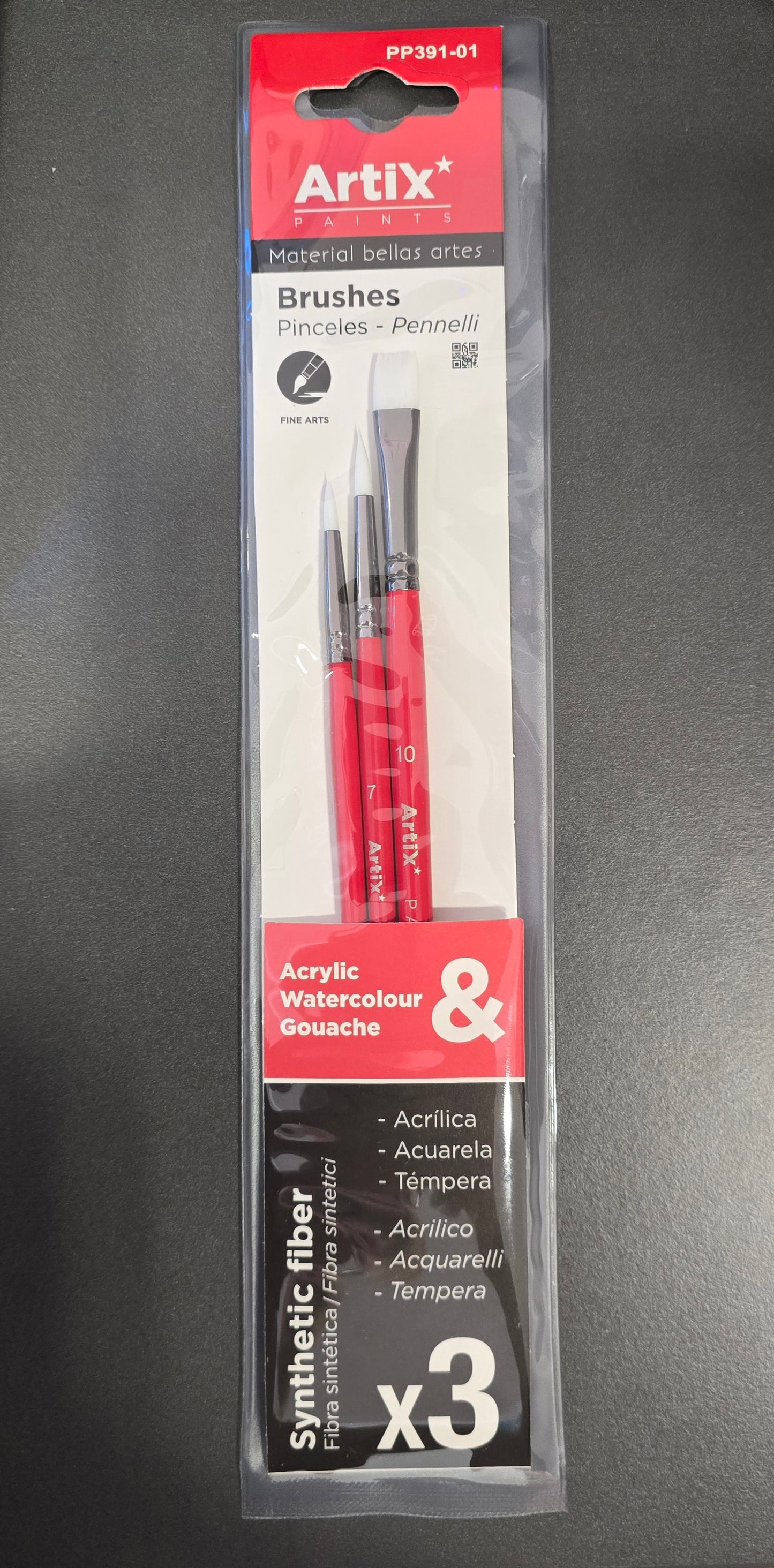 Pack Pincel Artix Fibra Sintética