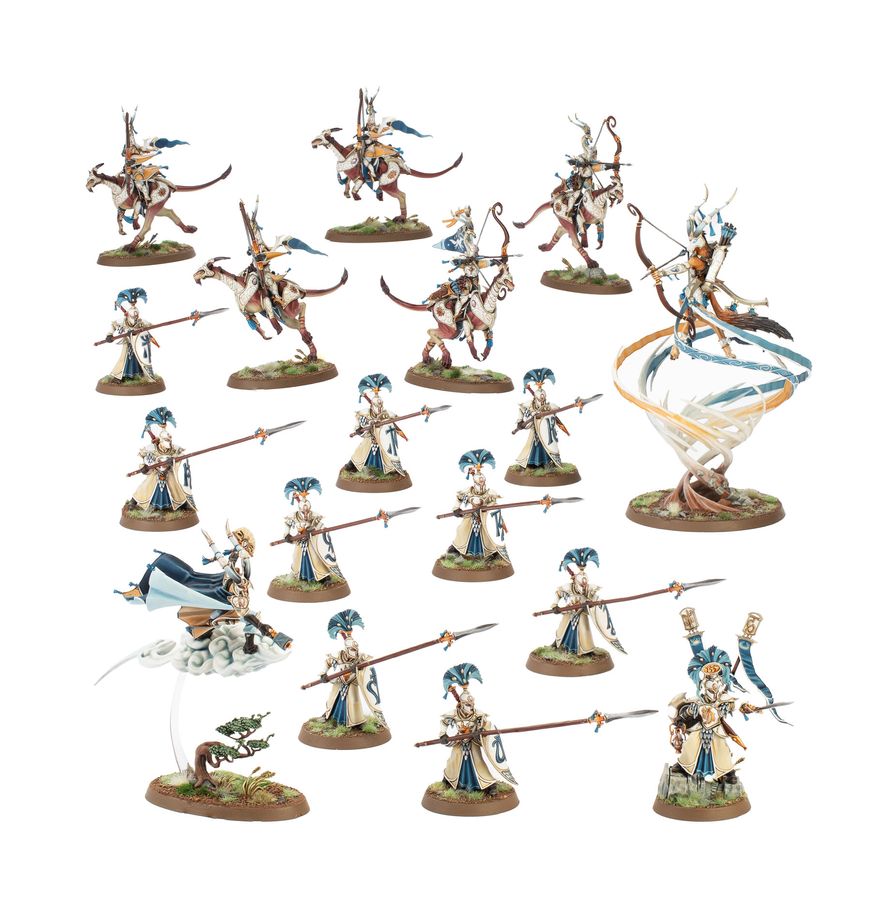 Punta de lanza de Lumineth Soberanos: Vanguardia Hurakan