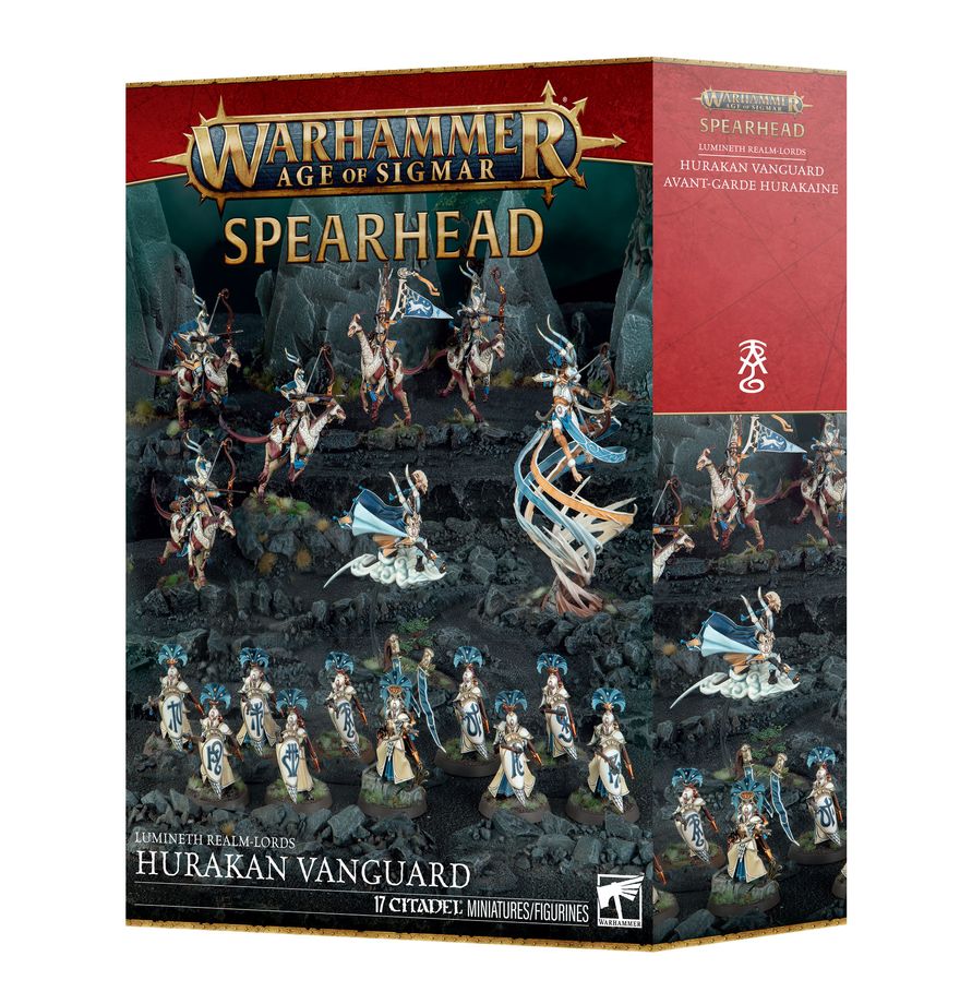 Punta de lanza de Lumineth Soberanos: Vanguardia Hurakan