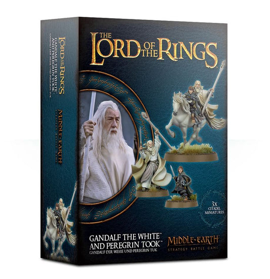 Gandalf, el Blanco y Peregrin Took
