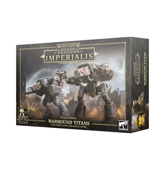 Titanes de Exploración Warhound con Ursus Claw y Melta Lances