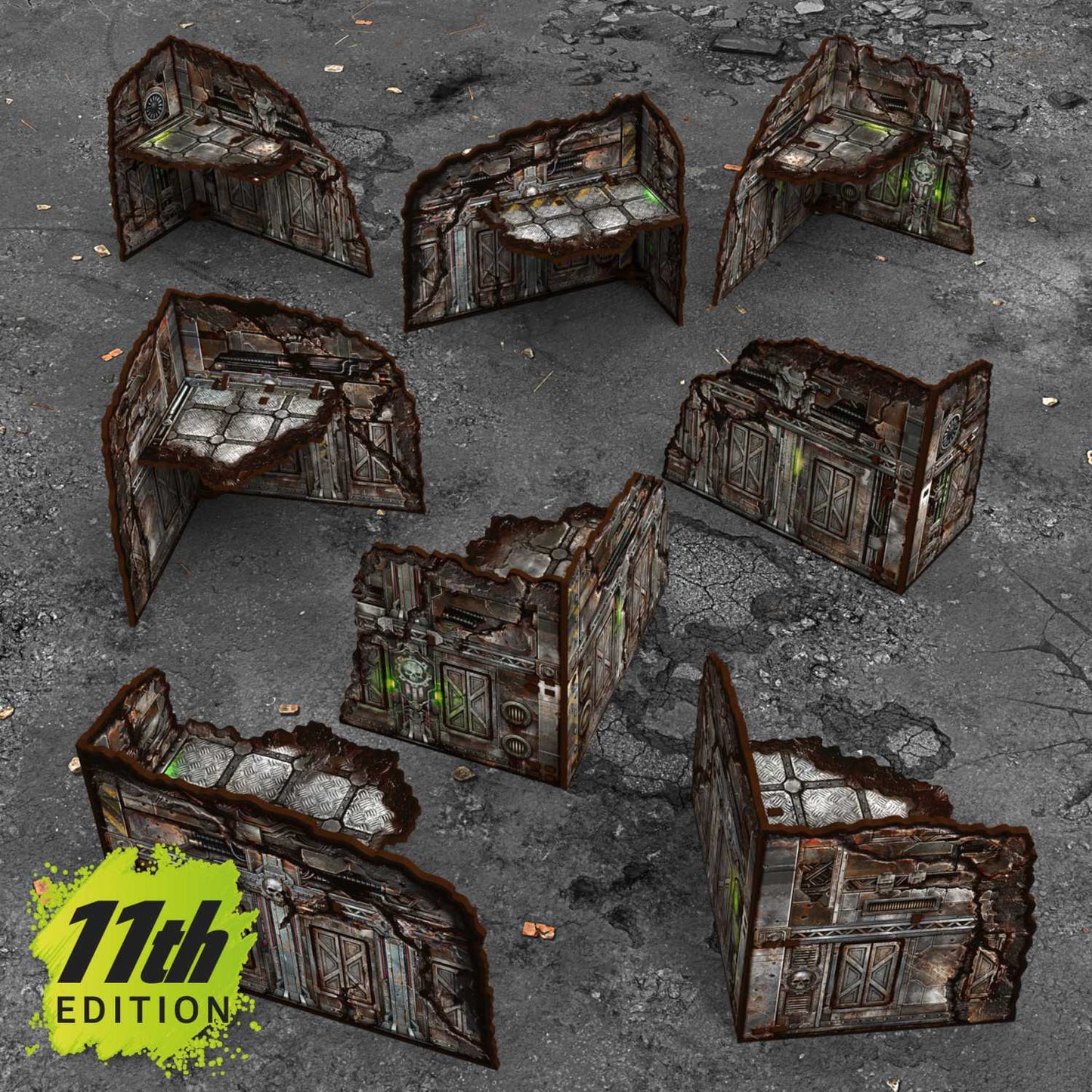 Edificios plegables prepintados 11ª edición (Pack x8)