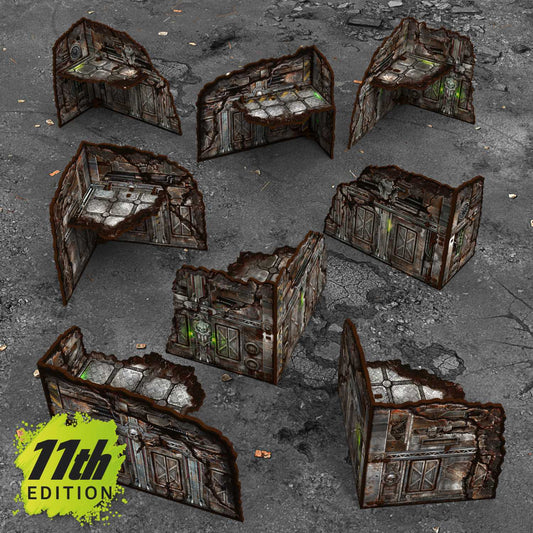 Edificios plegables prepintados 11ª edición (Pack x8)