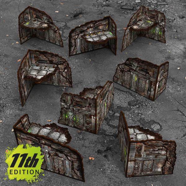 Edificios plegables prepintados 11ª edición (Pack x8)