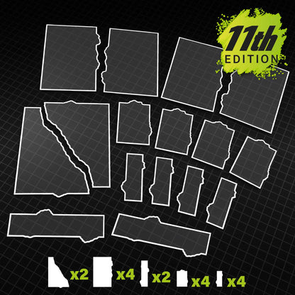 Glasspack Footprints Básicos 11 edición Wh40k compatibles