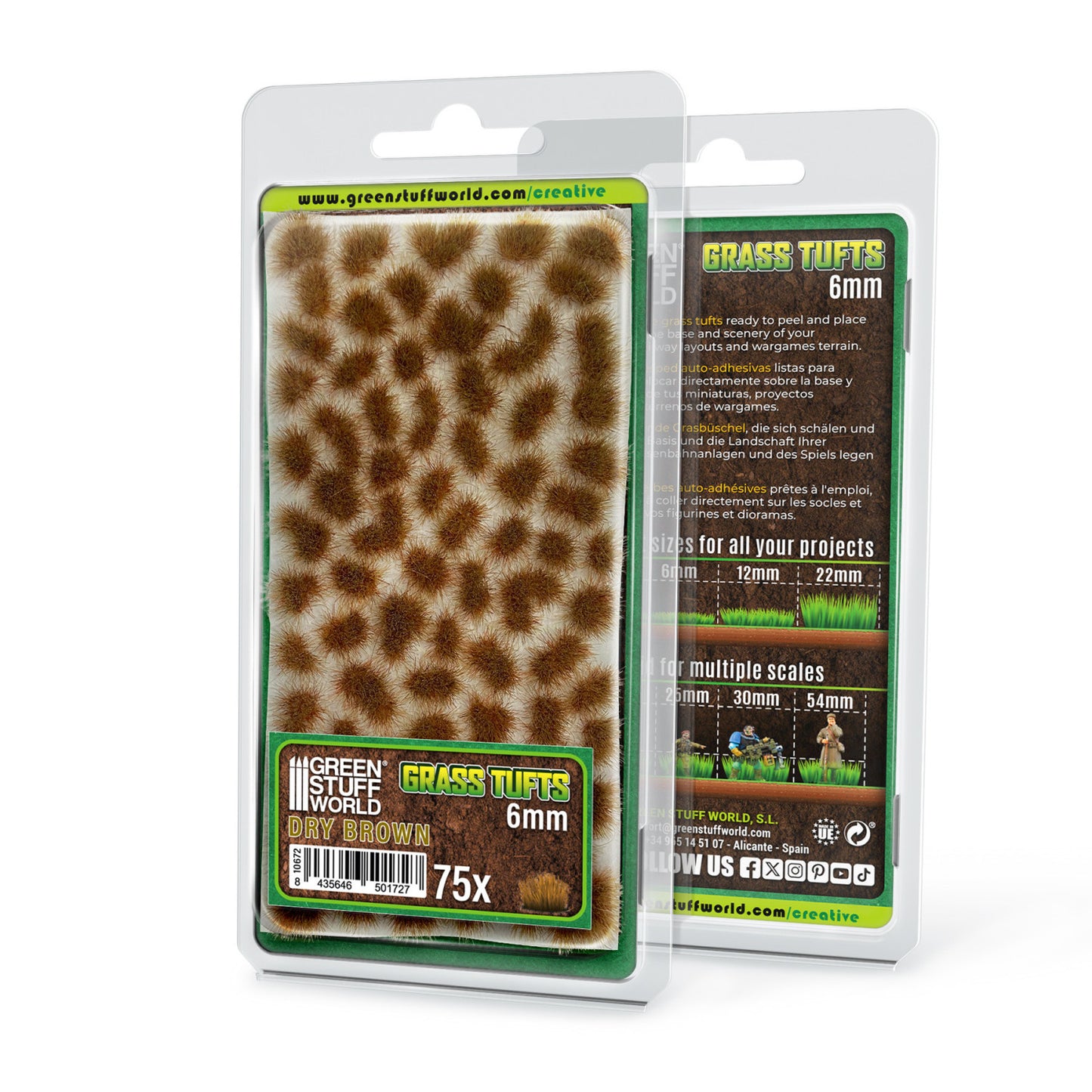 Matas Cesped - Tufts - 6 mm - Marron Seco