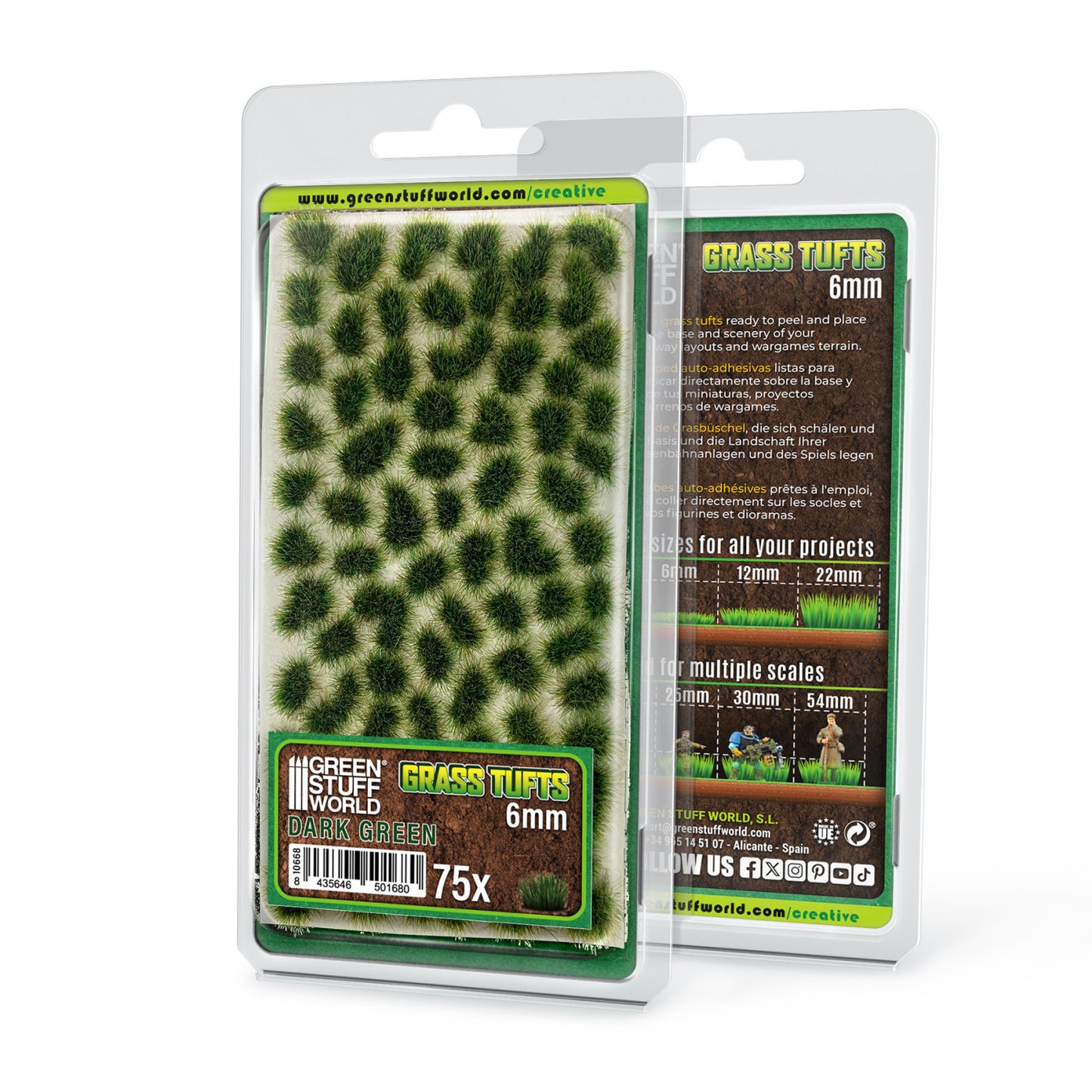 Matas Cesped - Tufts - 6 mm - Verde Oscuro