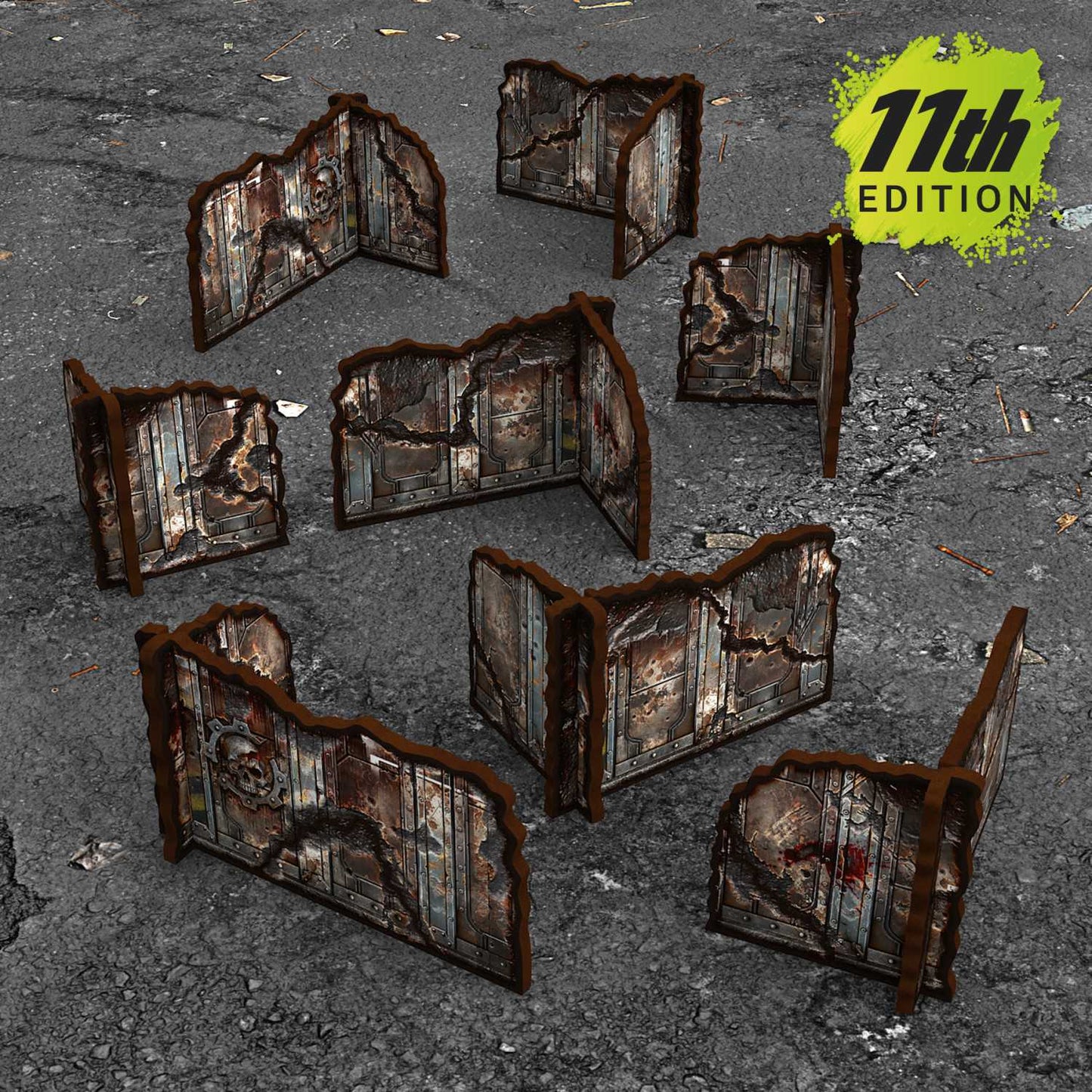 Muros esquina prepintados desmontables 11ª edición (Pack x8)