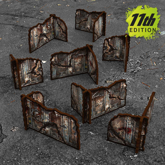 Muros esquina prepintados desmontables 11ª edición (Pack x8)