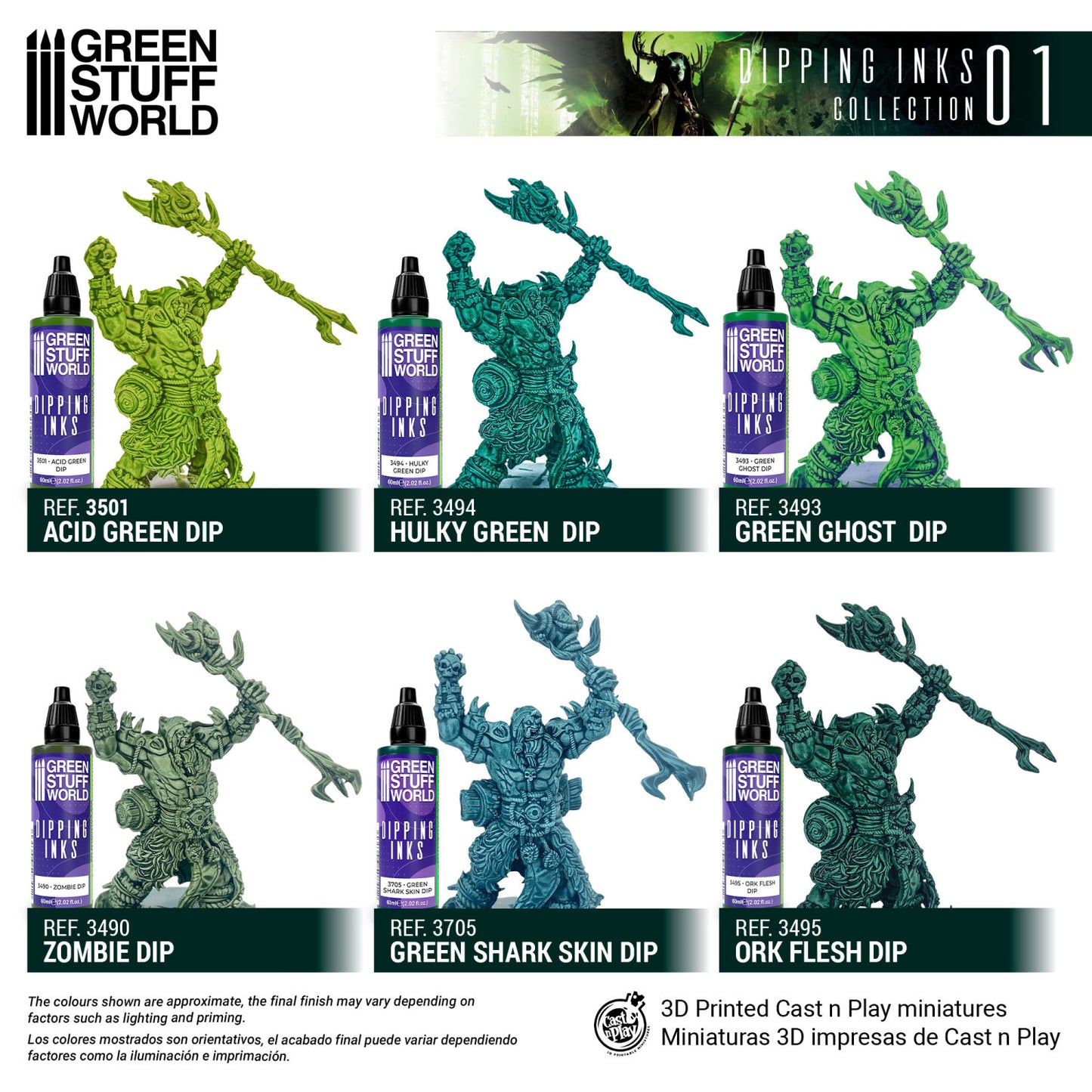 Set de pintura - Coleccion Dipping 01