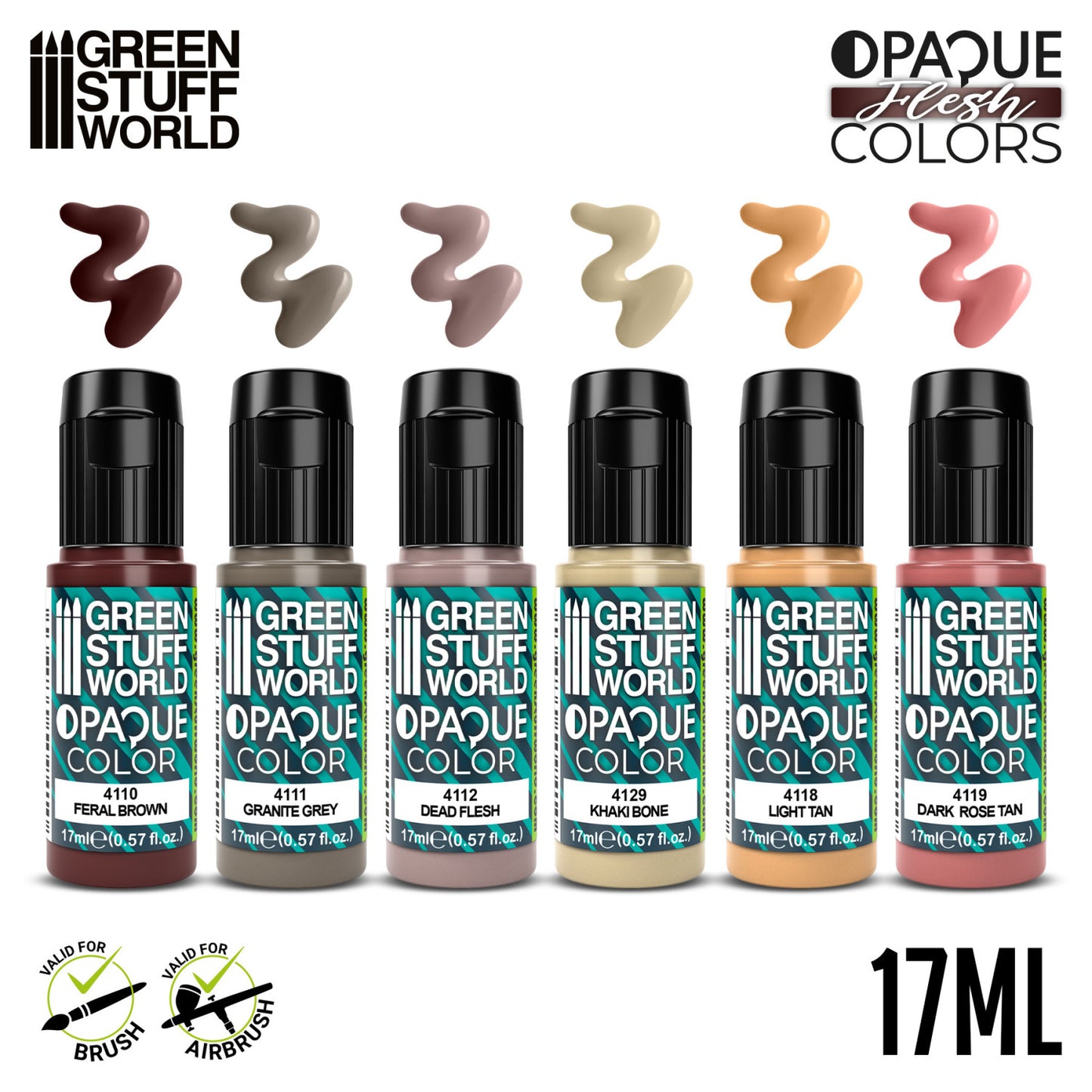 Set Pintura Opaca - Colores Carne