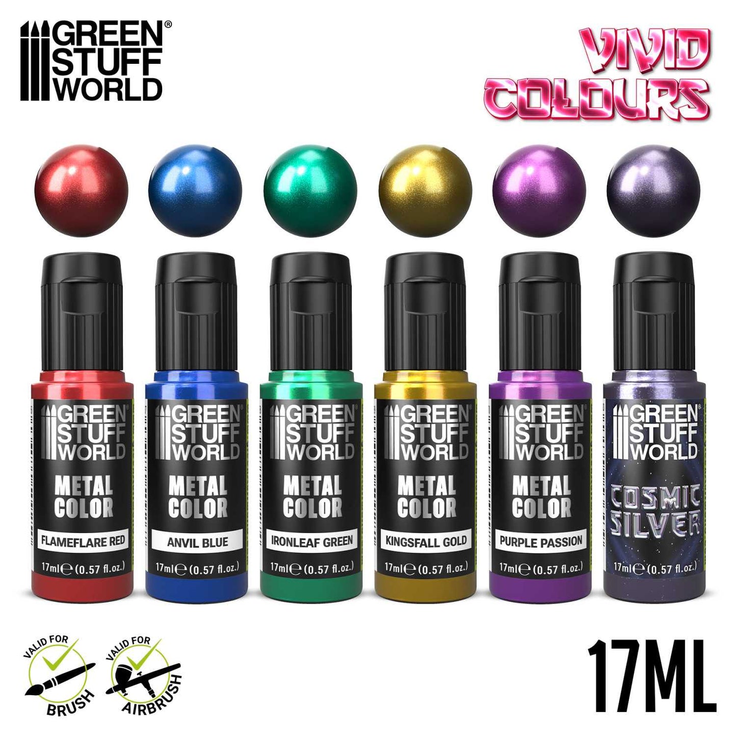 Set Pinturas Metalicas - Vivid colors