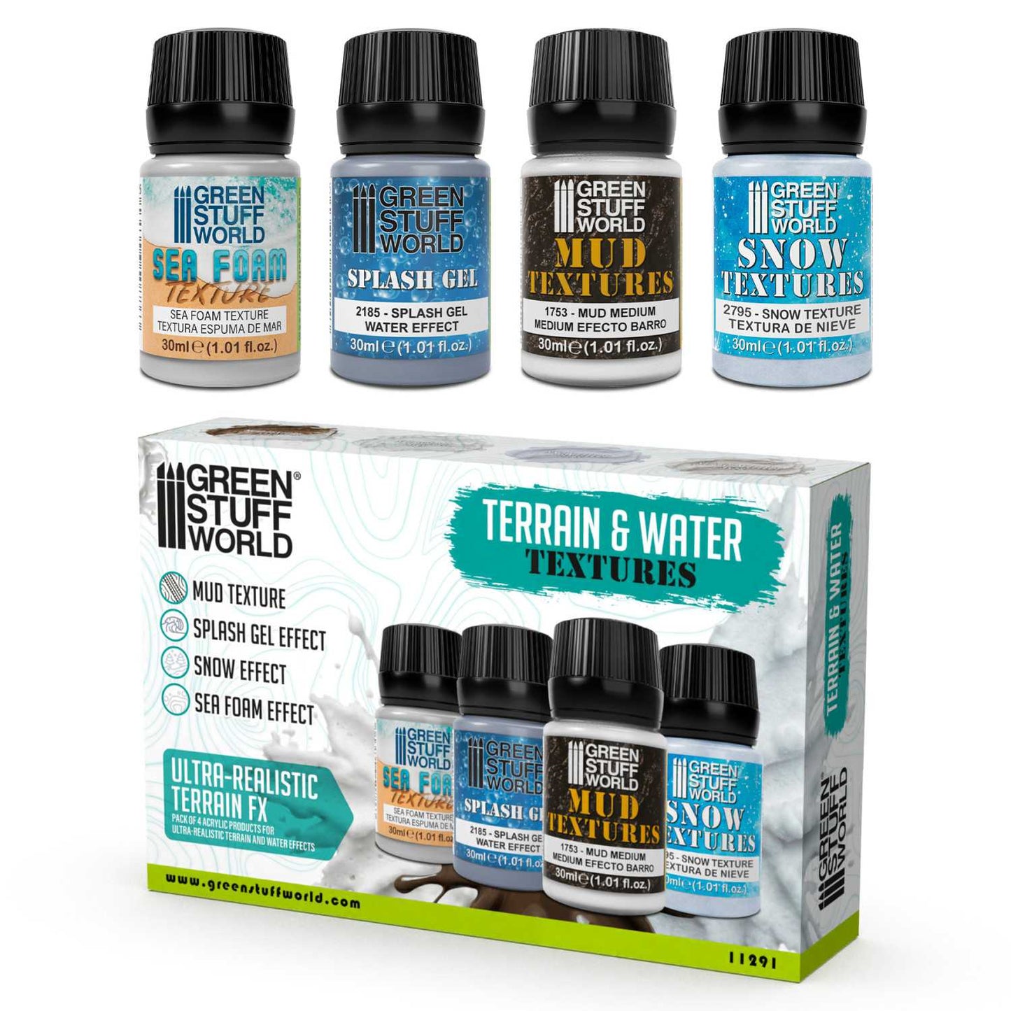 Set texturas Acuaticas 30ml