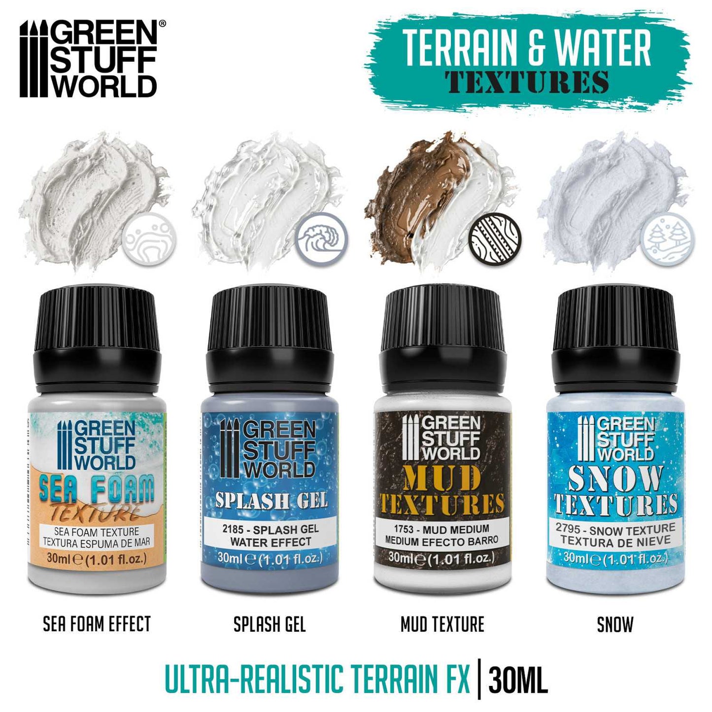 Set texturas Acuaticas 30ml