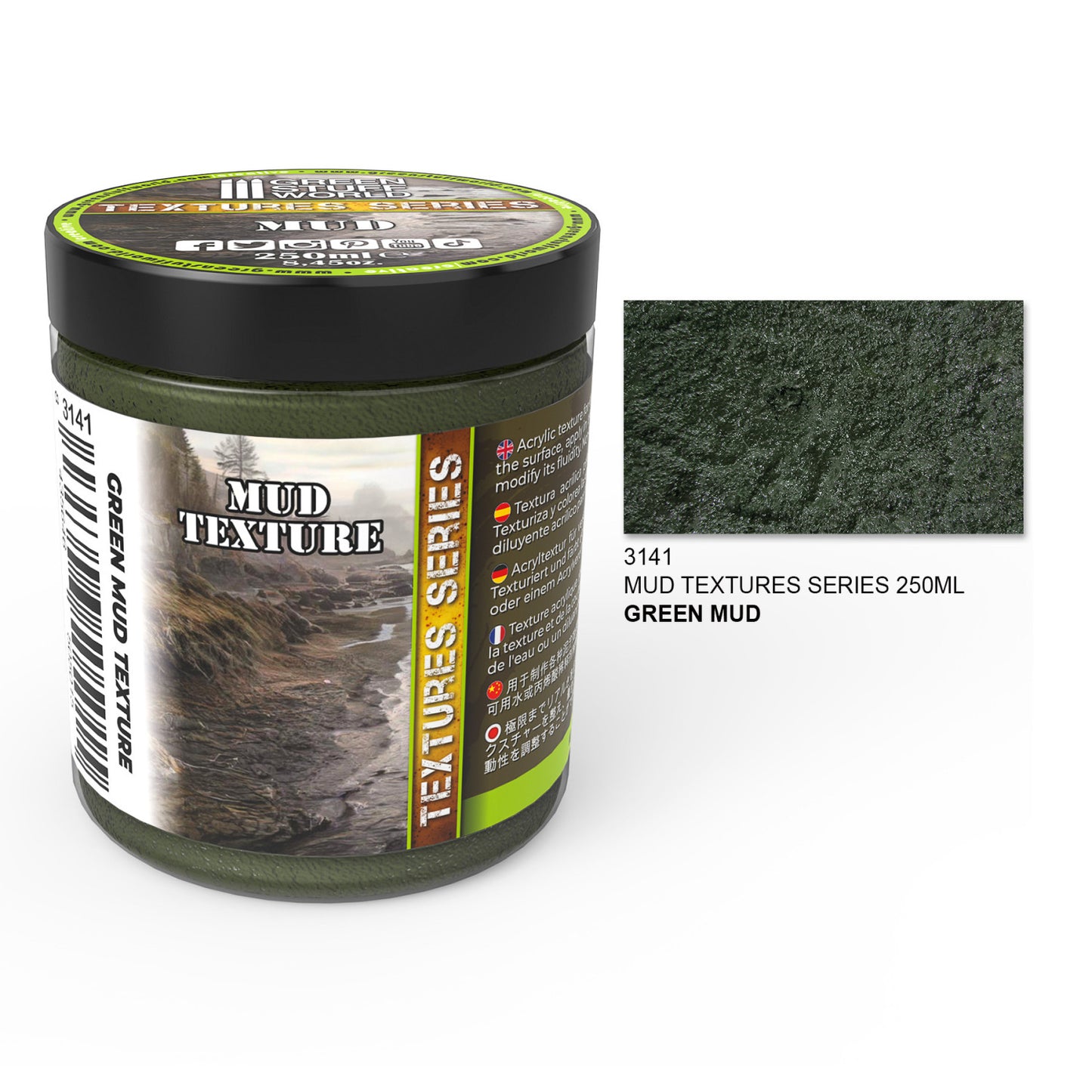 Textura de barro - VERDE 250ml