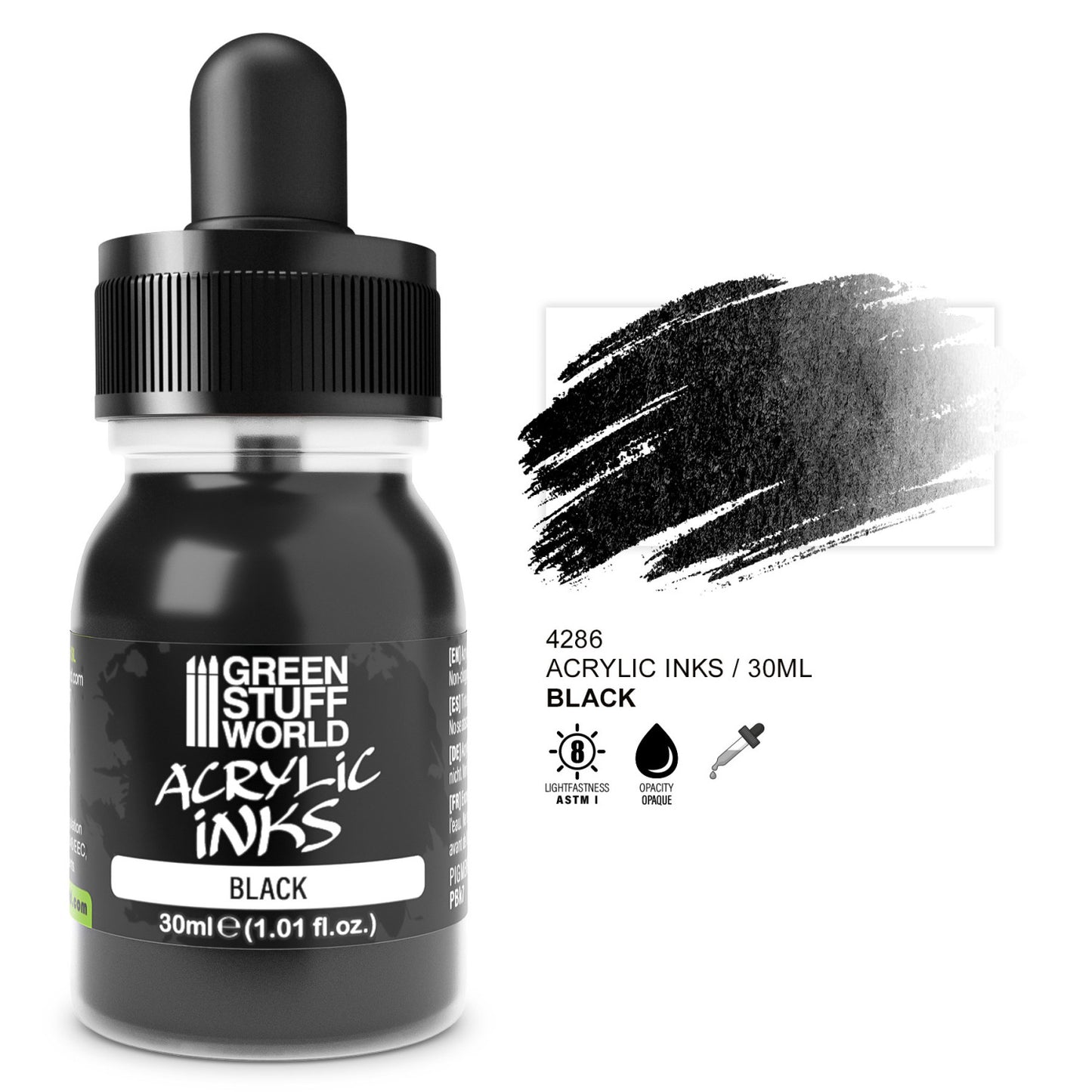 Tinta Acrilica Opaca - Negro