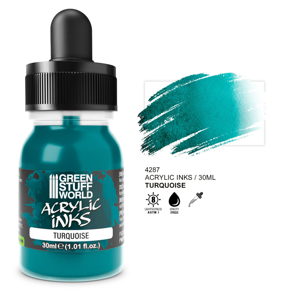 Tinta Acrilica Opaca - Turquesa